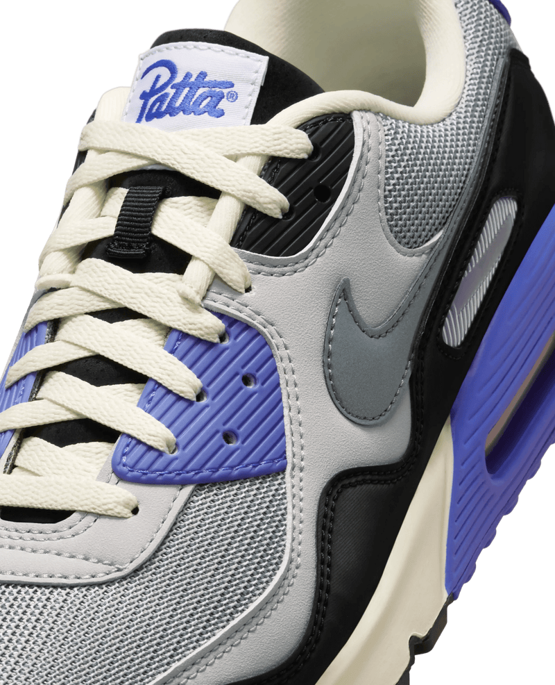 Patta x Nike Air Max 90 SP (Particle Grey/Neutral Grey - Sapphire) - Patta