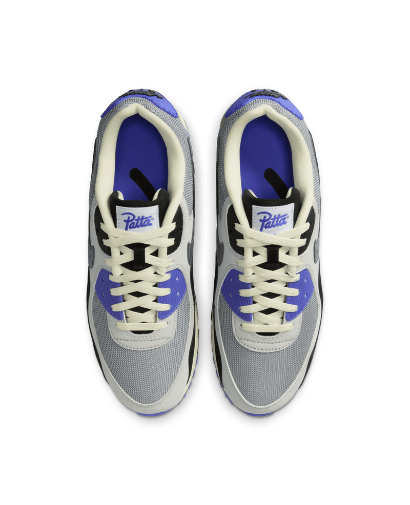 Patta x Nike Air Max 90 SP (Particle Grey/Neutral Grey - Sapphire) - Patta