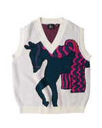 byParra Knitted Horse Knitted Spencer - Hoodies by Patta