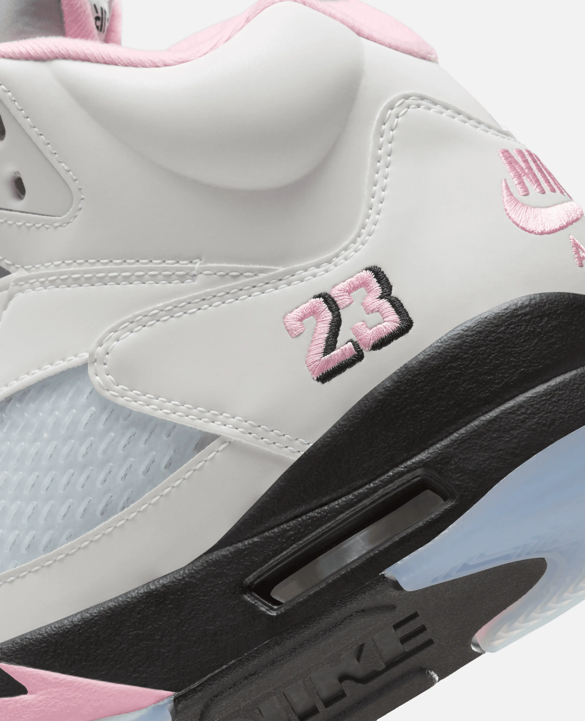 Nike Air Jordan 5 Retro "Medium Soft Pink" (White/Med Soft Pink-Black) Nike