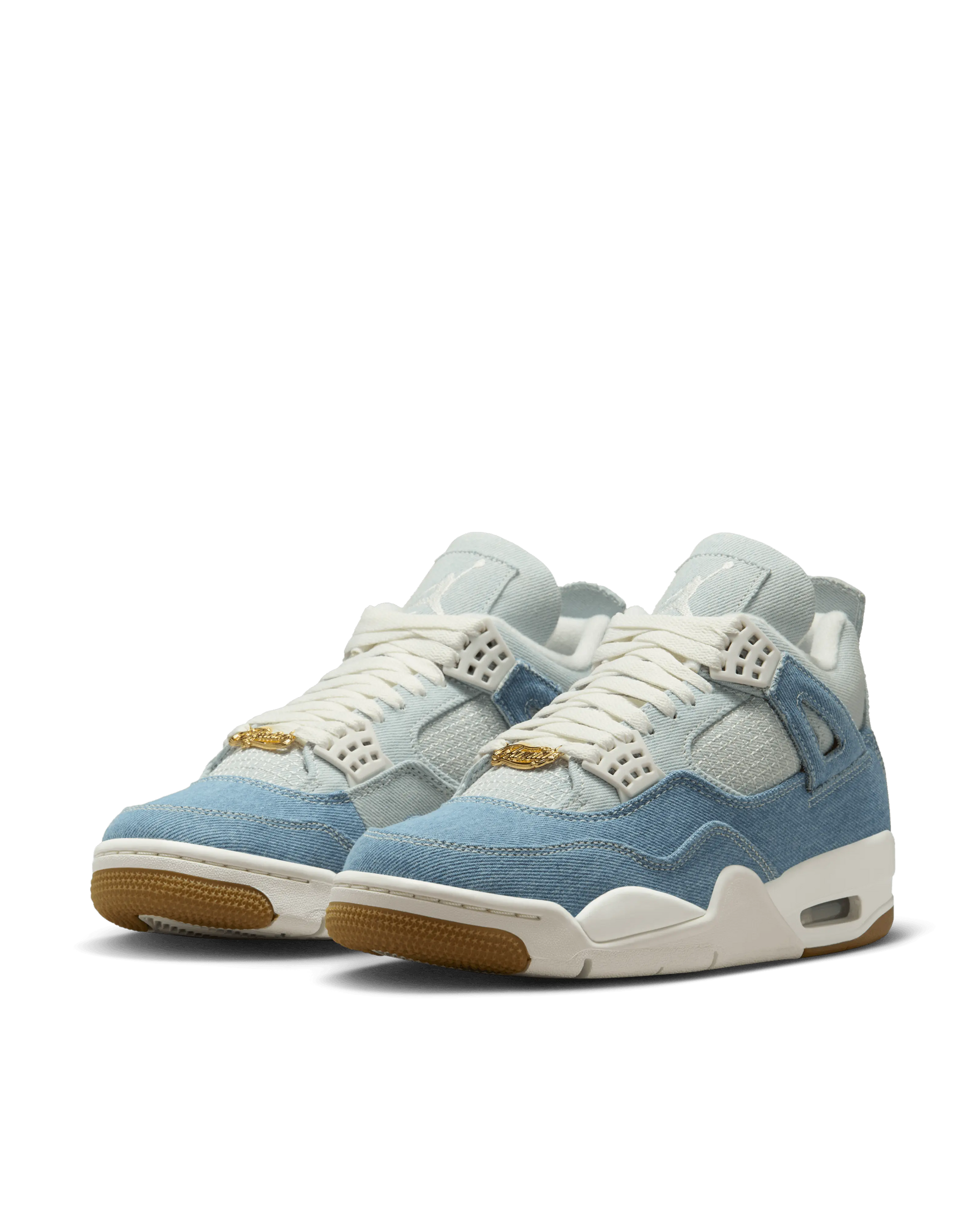 Nike WMNS Air Jordan 4 Retro Tex (Sail/Sail-Gum Light Brown-Worn Blue) Jordan