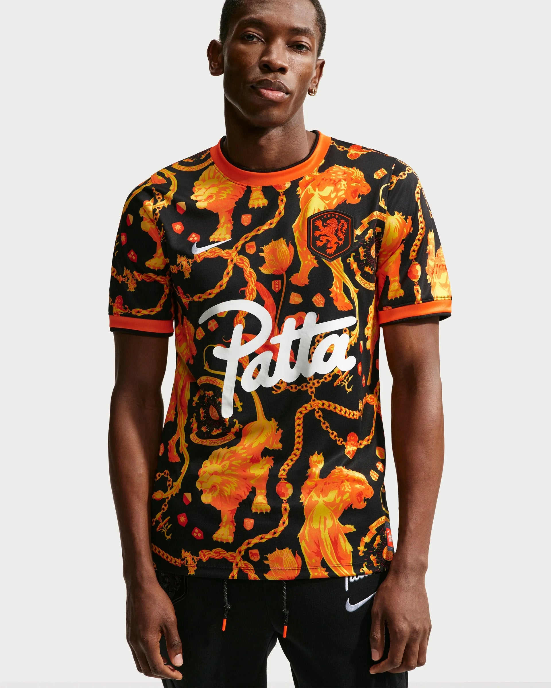 Patta x Nike KNVB Pre-Match Jersey (Black/Orange) Nike