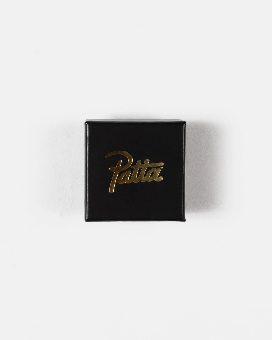 Patta Script Logo Plated Earring (Gold) Patta