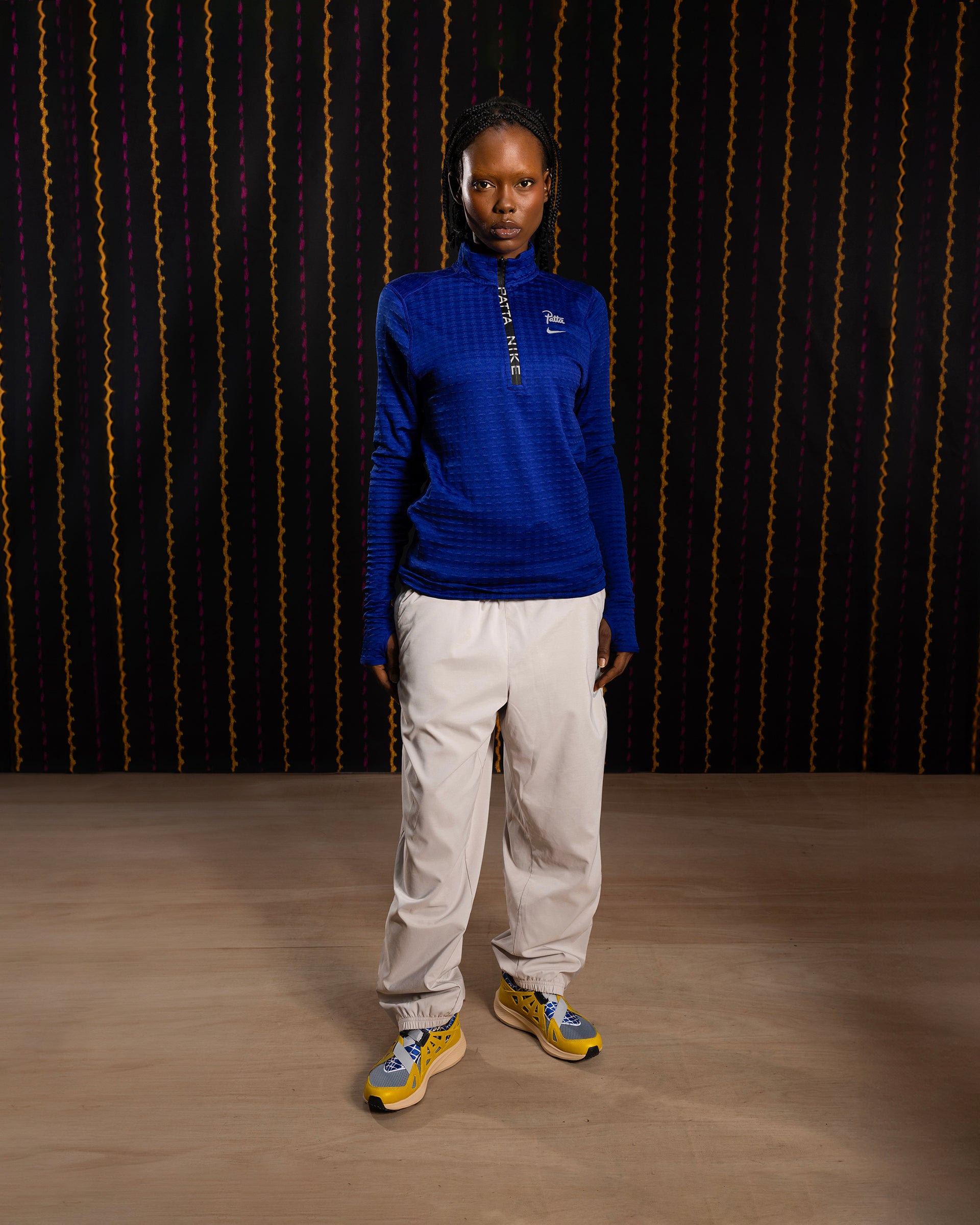 Nike x Patta Running Team Half-Zip Longsleeve (Deep Royal Blue)
