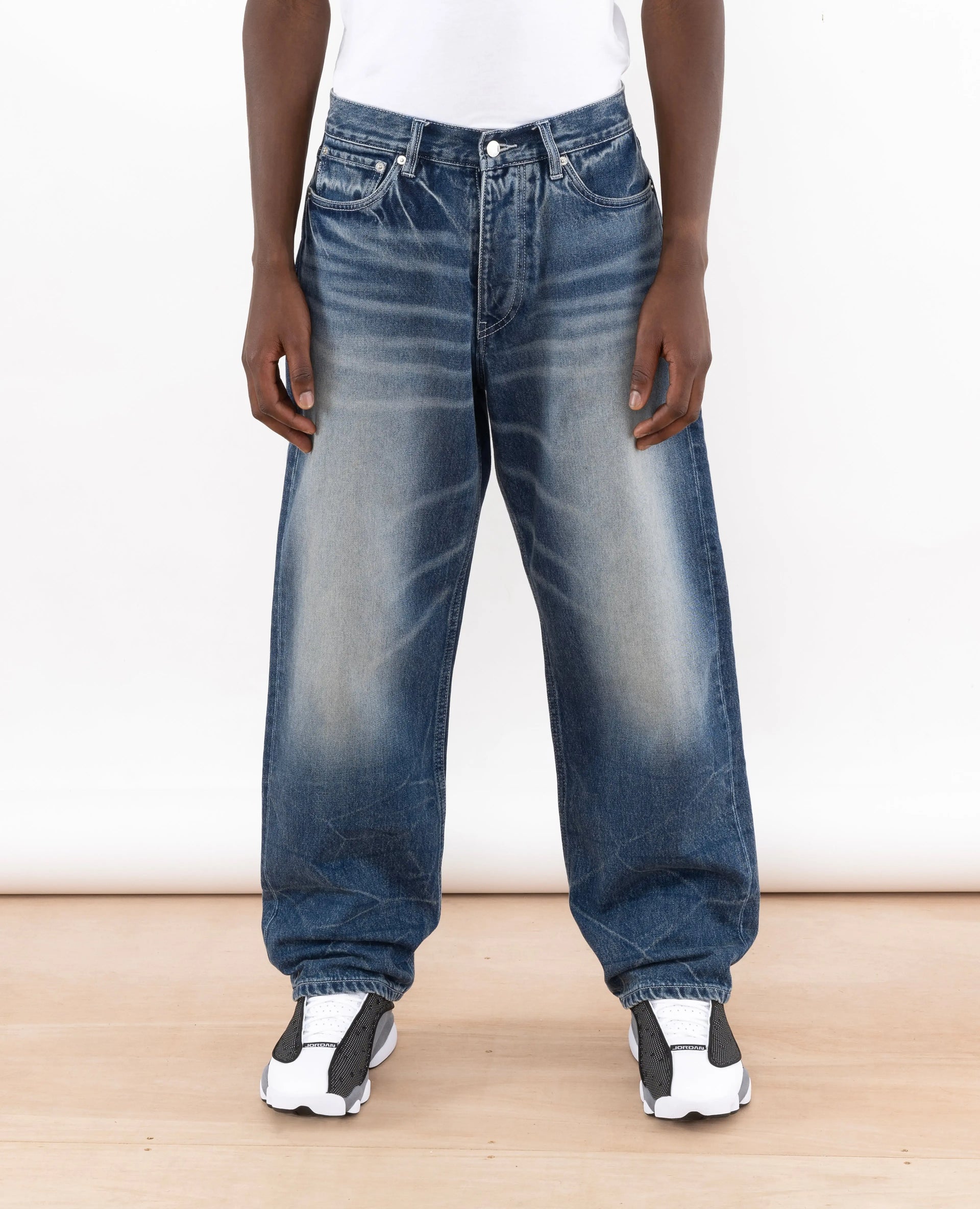 Patta Washed Loose Fit Denim Pants (Denim Blue) Patta