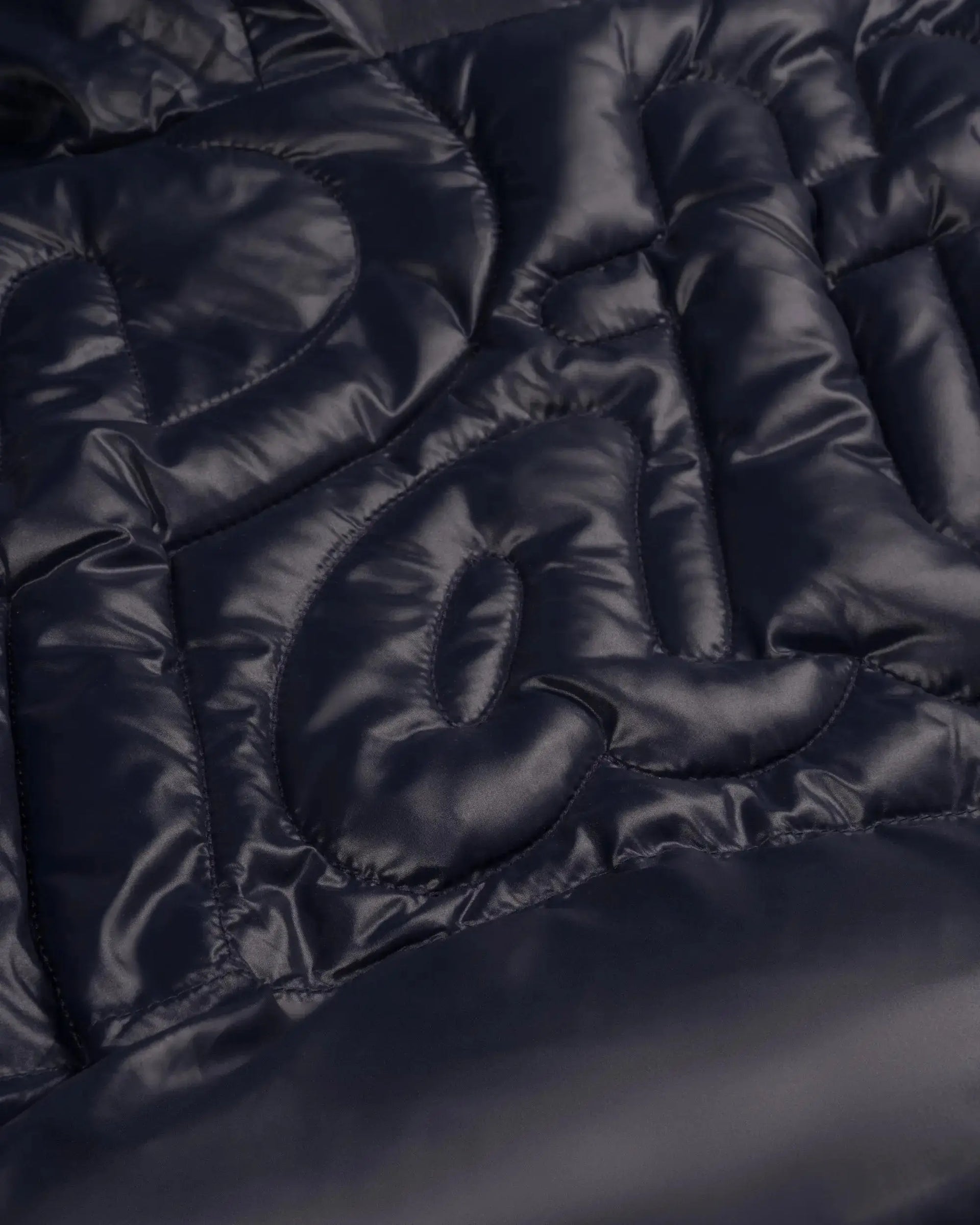 Patta Quilted Script Logo Puffer Jacket (Parisian Night ) Patta