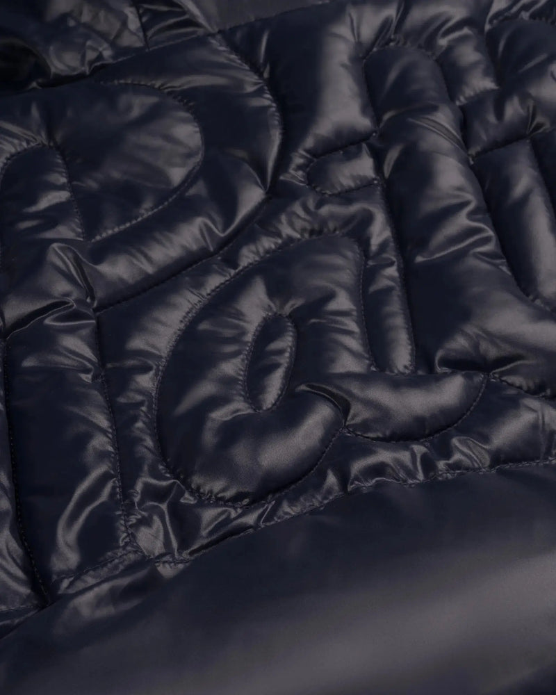 Patta Quilted Script Logo Puffer Jacket (Parisian Night ) Patta