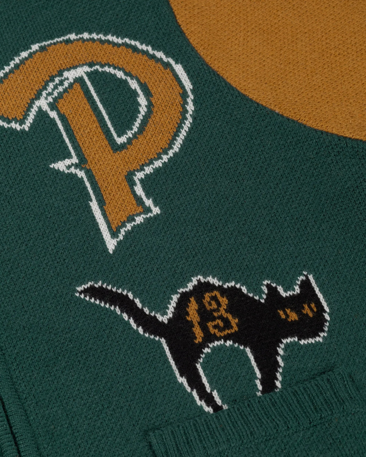 Patta Varsity Knitted Cardigan (Pine Grove) Patta
