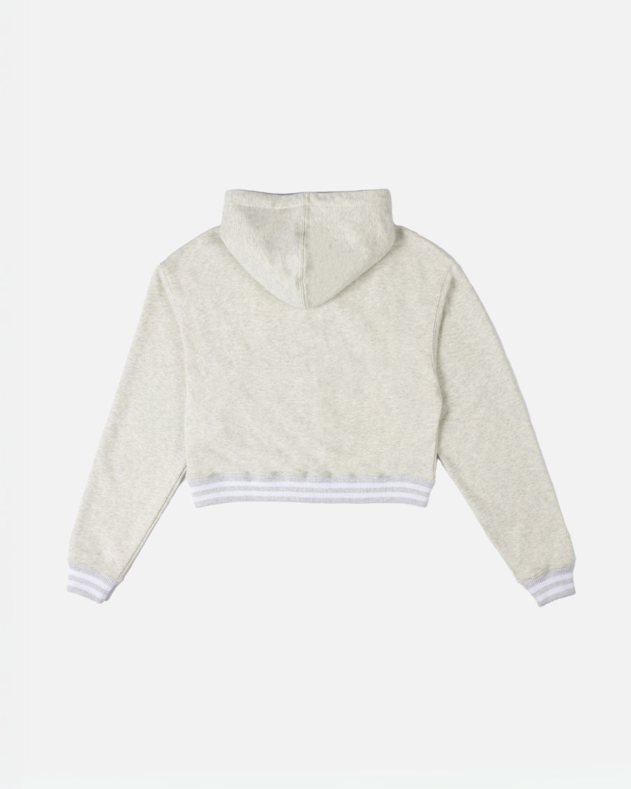 Patta Femme Lounge Zip-Up Hooded Sweater (Light Melange Grey)