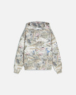 Patta Beach Print Boxy Hooded Sweater (Multi)