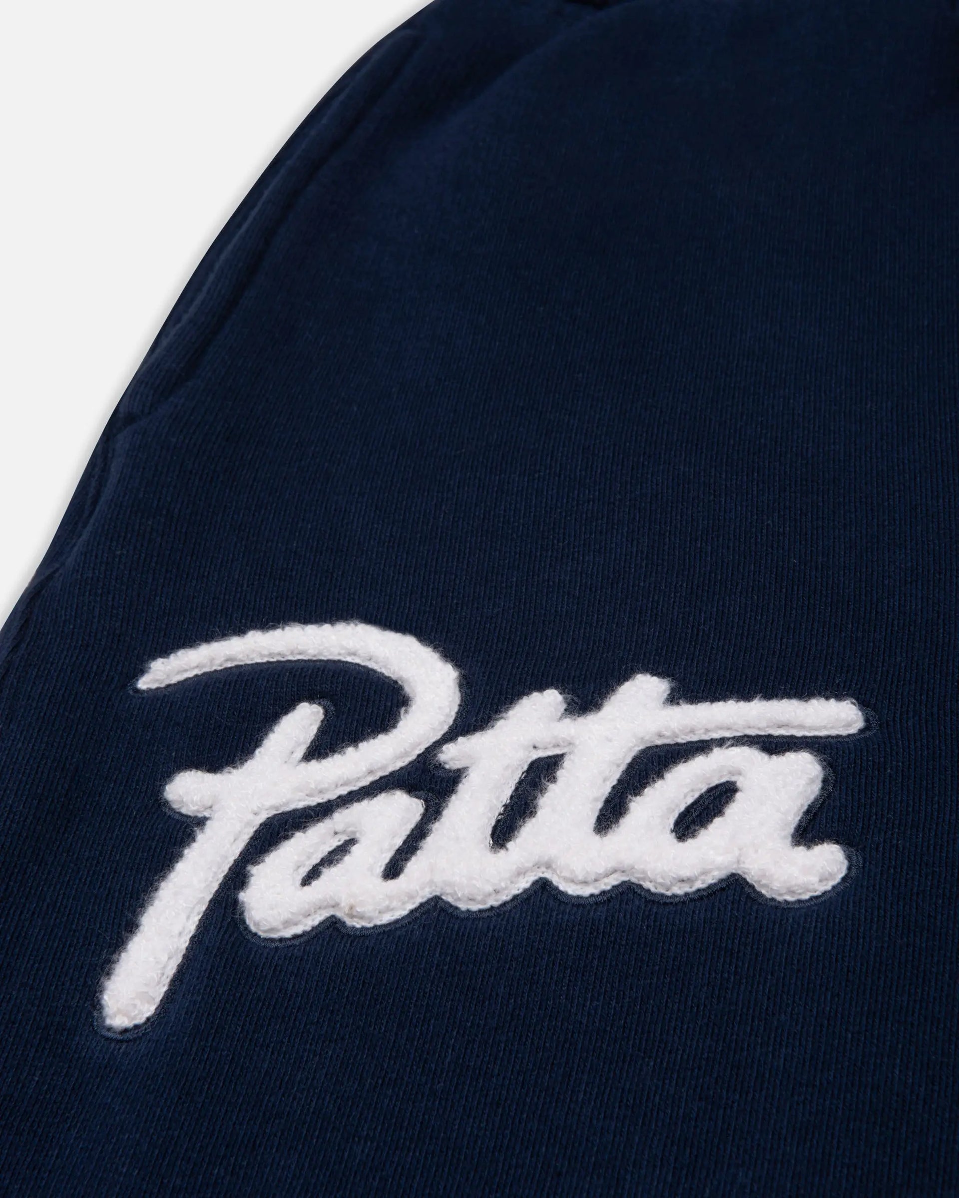Patta Chenille Logo Jogging Pants (Black Iris) Patta