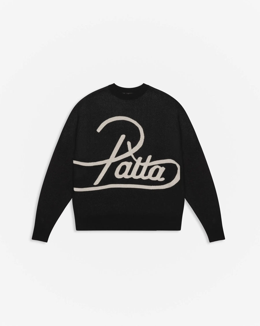 Patta Hearted Jumper (Black) Patta
