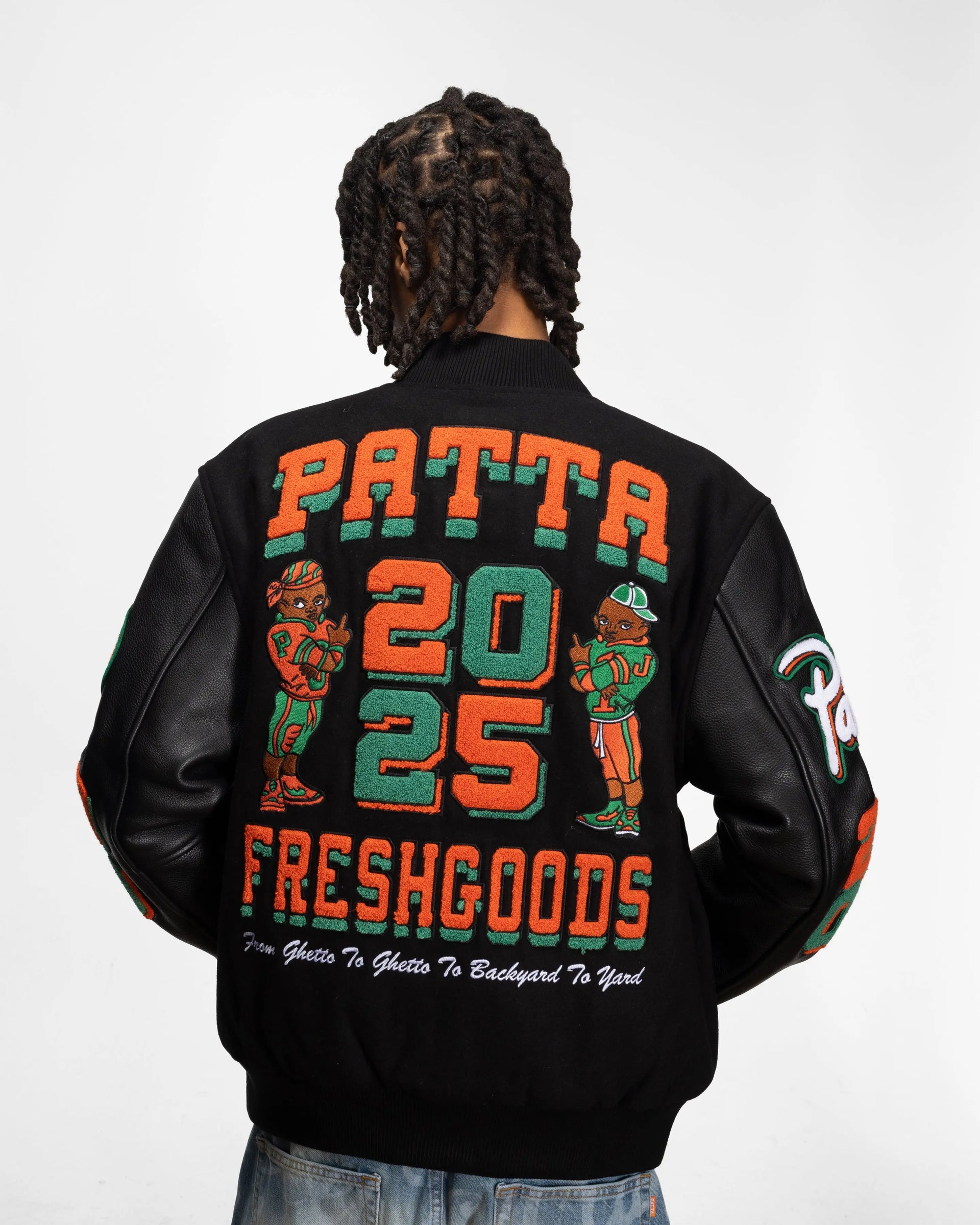 Patta x Joe Freshgoods Varsity Jacket (Black) Patta x JFG