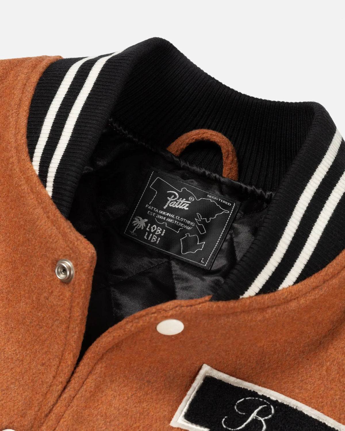 Patta x Beams 50th Anniversary Varsity Jacket (Potter's Clay) Patta
