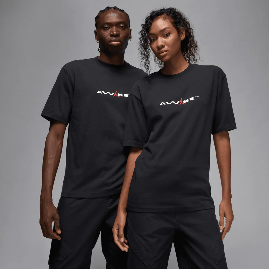 Jordan x Awake NY T-Shirt (Black/ White/ University Red) - Patta