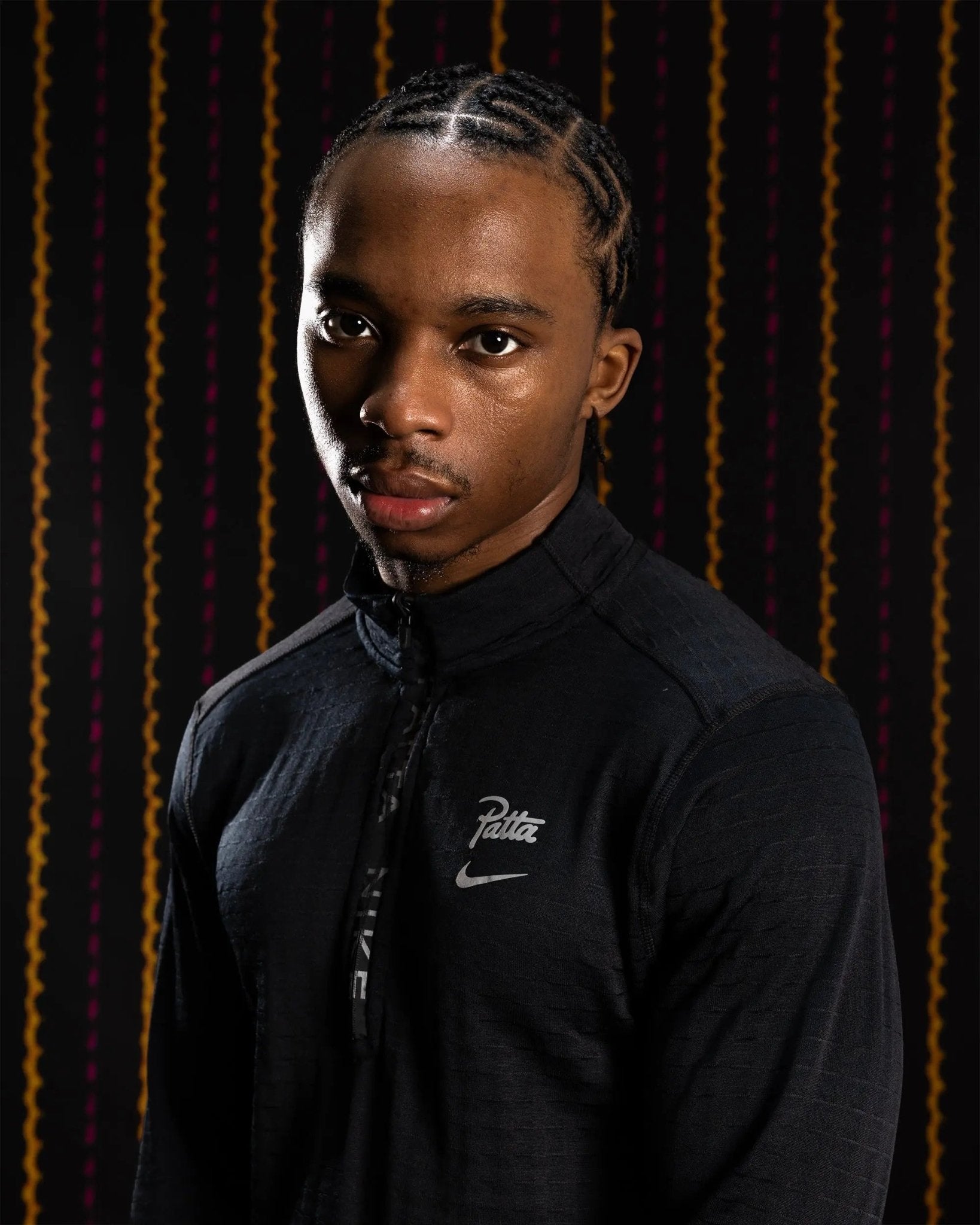 Nike x Patta Running Team Half-Zip Longsleeve (Black) - Patta