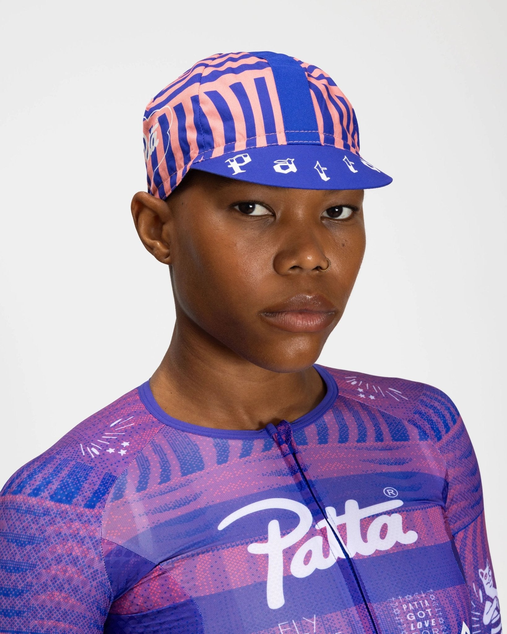 Patta x Rapha Cap II (Flamingo Pink/Royal Blue) - Patta