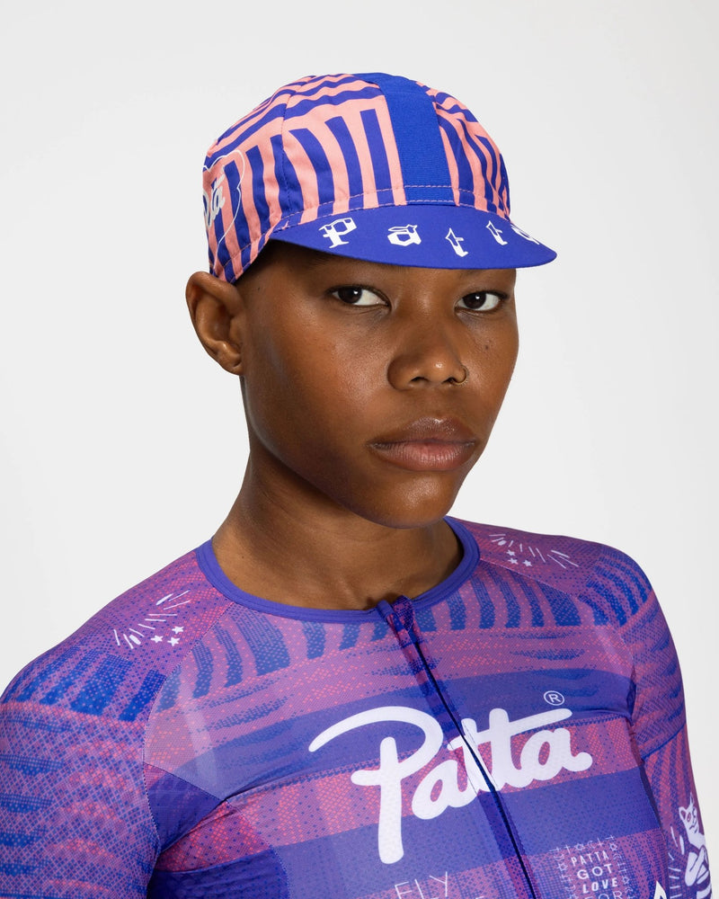 Patta x Rapha Cap II (Flamingo Pink/Royal Blue) - Patta